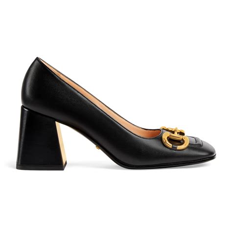 gucci mid heel pump with horsebit|Gucci pumps price.